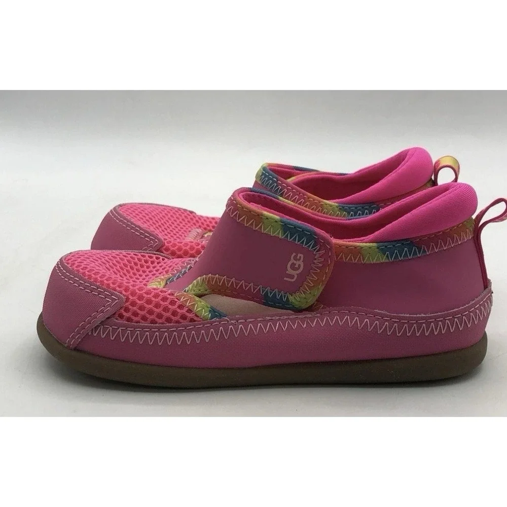 UGG Beach Slides Kids' Summer Slippers Sandals Size 10 Vacation Beach Shoes Pink